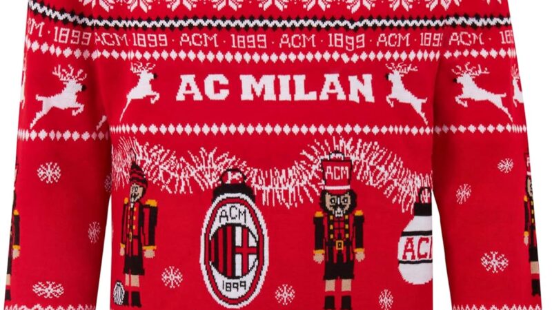 AC Milan, Christmas Jumper, Maglione Natalizio, Official Product, per Un Natale – idea regalo milan