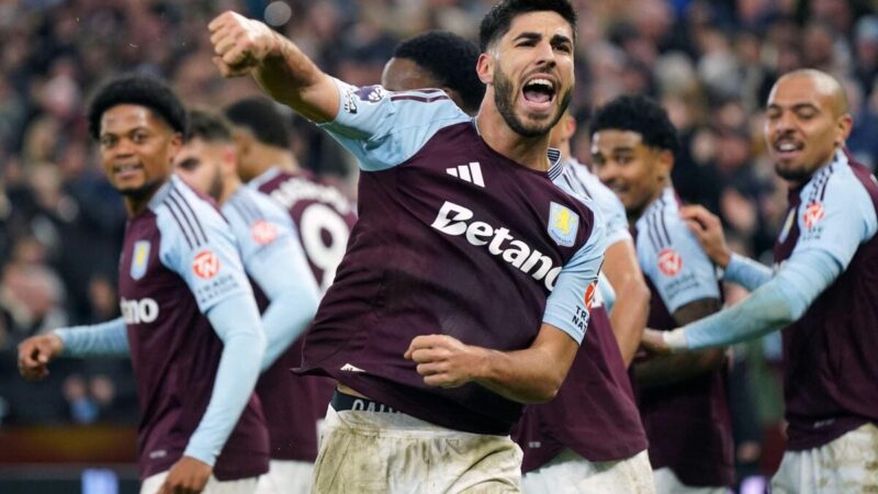 ASENSIO BASS BRACE mentre villa completa il ritorno del secondo tempo