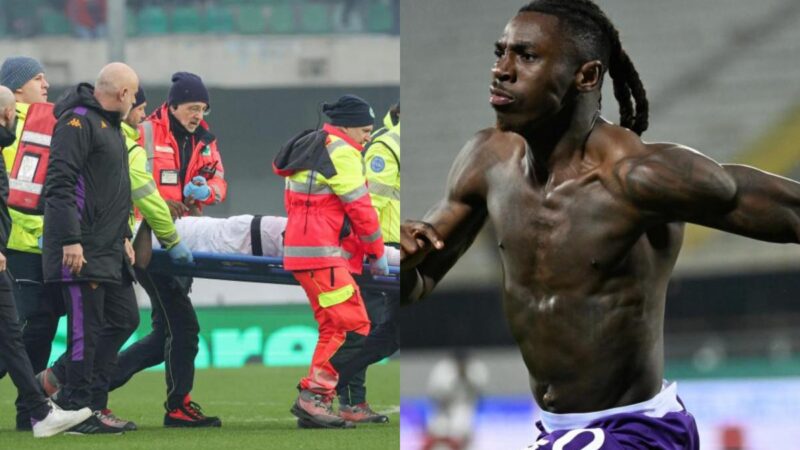 Kean crolla dopo un colpo alla testa