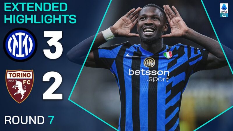 Inter-Torino 3-2 | Punti salienti estesi | Serie A 2024/25