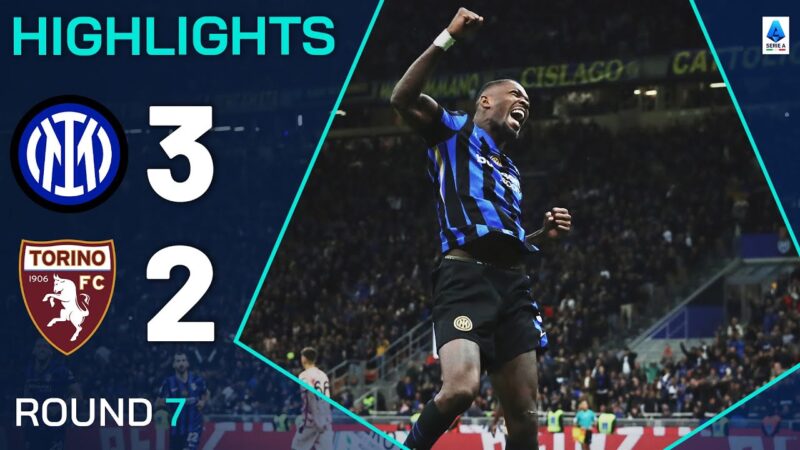 Inter-Torino 3-2 | Punti salienti | Thuram Treble assicura tra Win | Serie A 2024/25