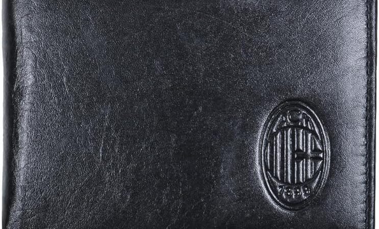 Ac Milan 143067, Accessori da Viaggio-Portafogli Unisex-Adulto, Nero, Unica – idea regalo milan