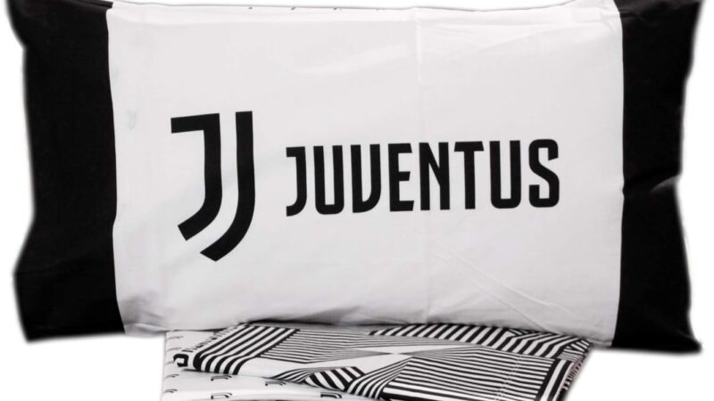Juventus FC Completo Letto Singolo Juventus, Bianco, Nero – idea regalo juve