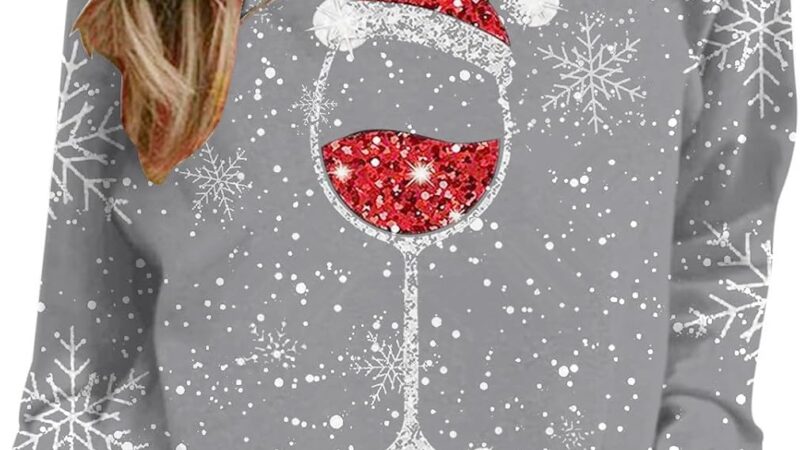 EJIMUQO Natale Offerte Vestito Natale Bambina 7-8 Anni Cose per Natale Ragazza Felpa Vestito Natalizio Donna Natale Felpe Donna Regali di Natale per Mamma E Papa – idea regalo as roma