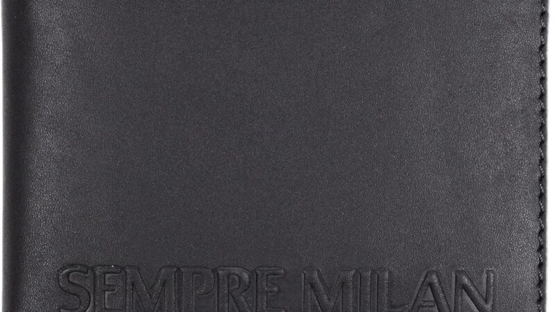 Ac Milan 143061, Accessori da Viaggio-Portafogli Unisex-Adulto, Nero, Unica – idea regalo milan