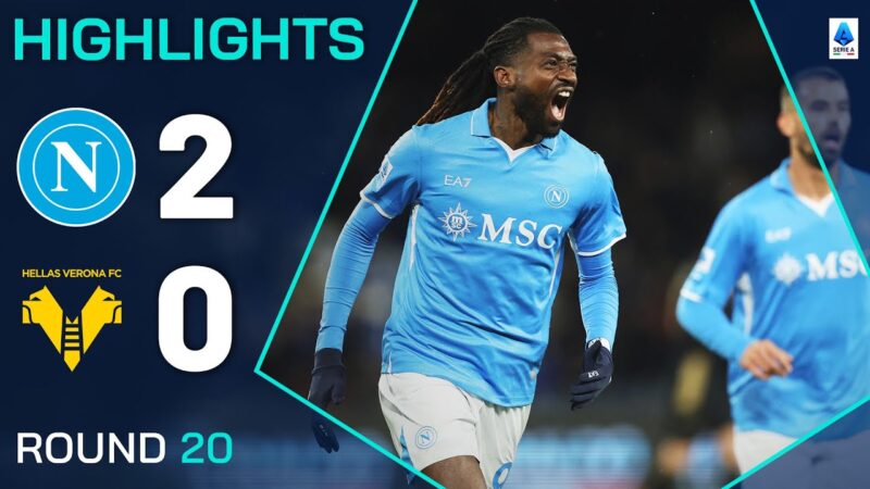 Napoli-Verona 2-0 | Punti salienti | Napoli vai quattro punti liberi con la vittoria | Serie A 2024/25