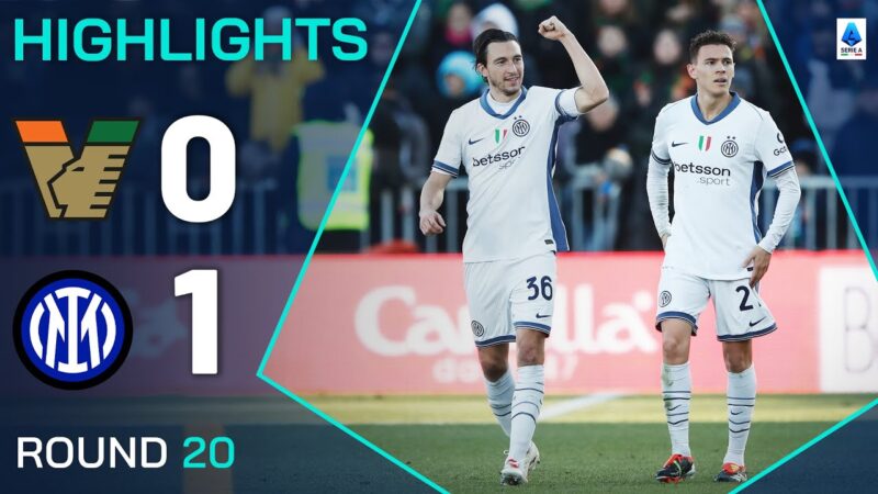 Venezia-Inter 0-1 | Punti salienti | L’obiettivo di Darmian garantisce una vittoria importante per l’Inter | Serie A 2024/25