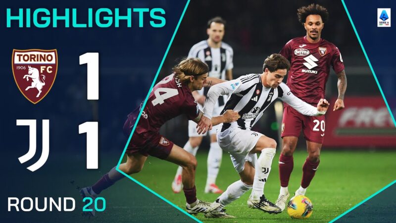 Torino-Juventus 1-1 | Punti salienti | Derby della mole termina tutto quadrato | Serie A 2024/25
