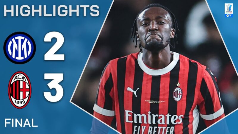 Inter-Milan 2-3 | Punti salienti | Abraham segna il vincitore dell’ultimo minuto! | EA Sports FC Supercup 2025
