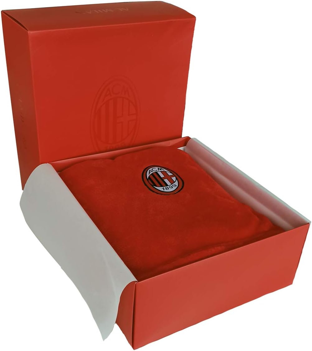 hermet Plaid In Coral A.C. Milan cm.130×160 – idea regalo milan