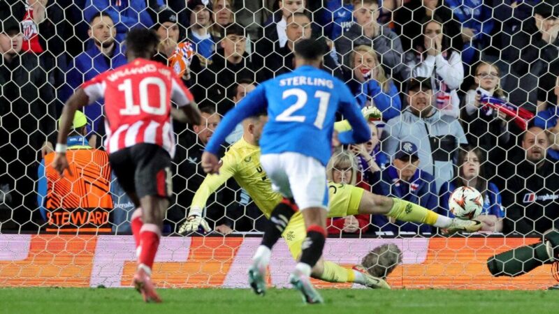 Liam Kelly brilla mentre i ranger frustrano il bilbao atletico mentre Andre Onana ha la notte da dimenticare