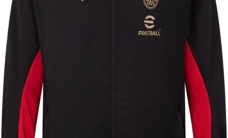 AC Milan Giacca Training Giacca Training, Stagione 2024/25, Tecnologia dryCELL, Vestibilità regolare Unisex – Adulto – idea regalo milan