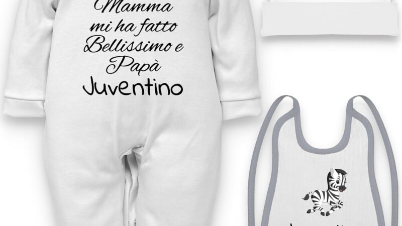 body neonato divertenti frase juventino – idea regalo juve