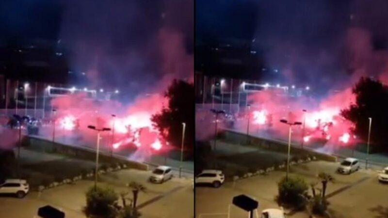 I fan di Napoli riscaldano la finale per lo “scudetto”