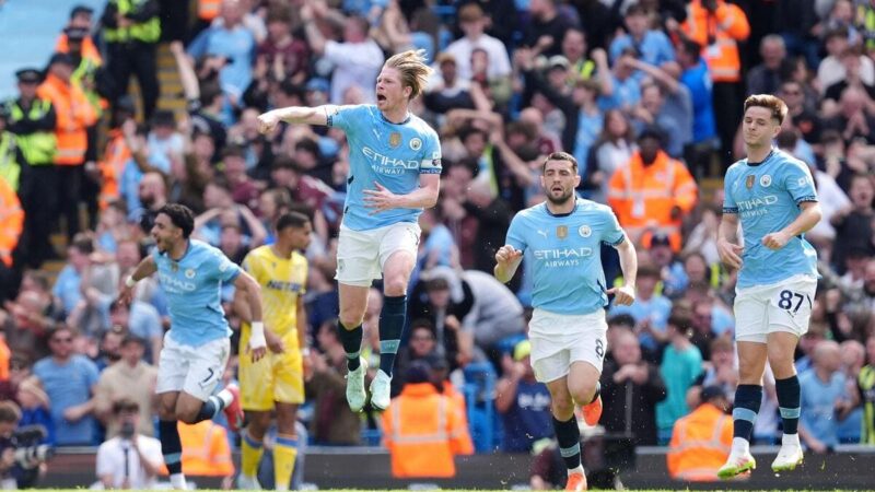 Kevin de Bruyne porta il Manchester City in vantaggio dopo che i lupi dominano le prime fasi