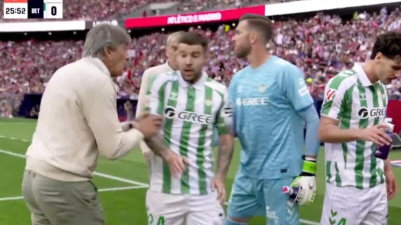 La rabbia di Pellegrini nella pausa di idratazione contro l’Atlético