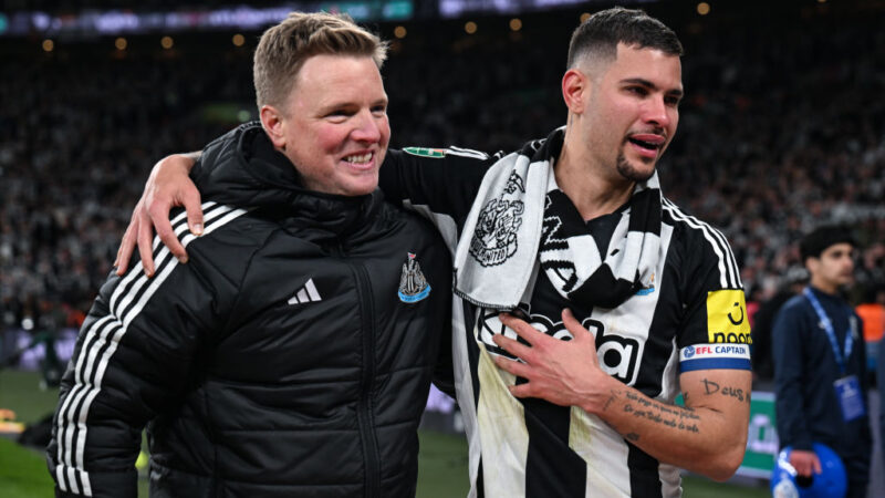 “Sarà un manager dell’Inghilterra un giorno” Bruno Guimaraes ha elogiato il manager del Newcastle United Eddie Howe e spiega come il boss Toon ha colto di sorpresa Arne Slot durante la finale della Coppa Carabao