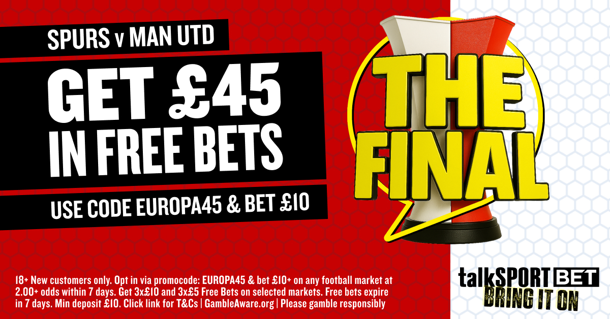 TalkSport Bet Offerta di benvenuto – ottieni £ 45 in footie scommesse gratuite per Spurs vs Manchester Utd