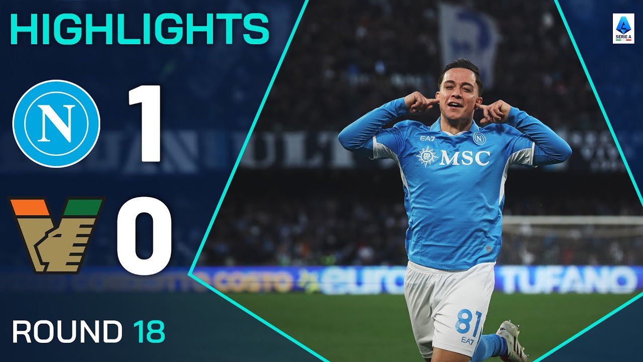 Napoli-venezia 1-0 | Punti salienti | Vincitore di Raspadori in ritardo per Napoli | Serie A 2024/25