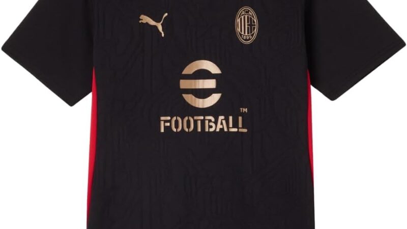 AC Milan Maglia Training Maglia Gara Training, Stagione 2024/25, Tecnologia dryCell, vestibilità Regolare Unisex – Bambini e Ragazzi – idea regalo milan