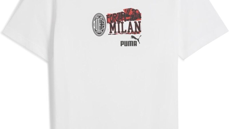 A.C. Milan T-Shirt ftblNRGY, Adulto Maglia Casual a Maniche Corte, Prodotto Ufficiale, Maglietta Sportiva AC Milan, Unisex, Bianco, XL – idea regalo milan