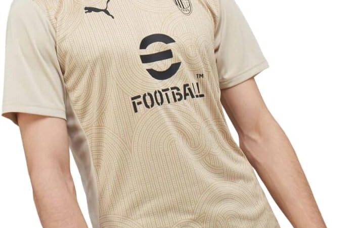 AC Milan Maglia Prematch Maglia Gara Prematch, Stagione 2024/25, Tecnologia dryCell, vestibilità Regolare Unisex – Adulto – idea regalo milan