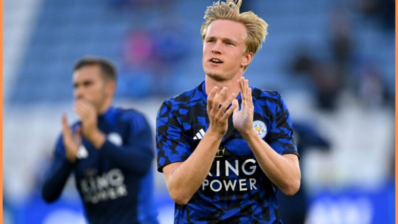 Leicester Defender impostato per lo stadio della luce mossa