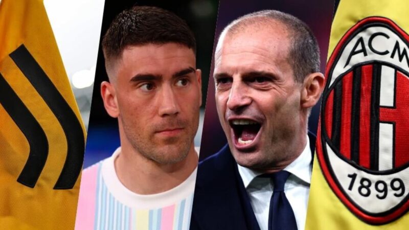 TS – Vlahovic-Milan, cosa ha detto Allegri a Dusan? La trattativa, la telefonata e quanti soldi servono