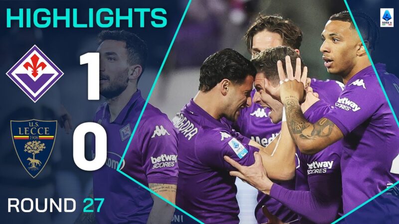 Fiorentina-Lecce 1-0 | Punti salienti | Primi vincitori di Gosens per La Viola | Serie A 2024/25