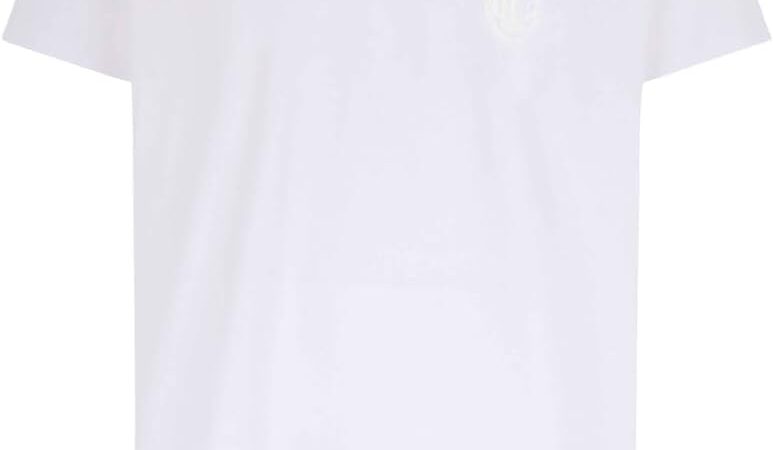 AC Milan – T-Shirt con Logo, 100% Cotone, Prodotto Ufficiale, Unisex – idea regalo milan