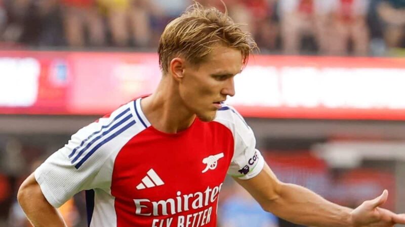 Odegaard è stato costretto a darci dopo che legname e Saka hanno messo l’Arsenal di comando contro Leeds