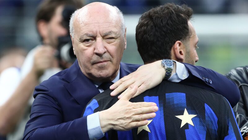 Marotta: “Calhanoglu è un giocatore dell’Inter, Leoni bravo talento ma è del Parma. Per il futuro c’è ottimismo”