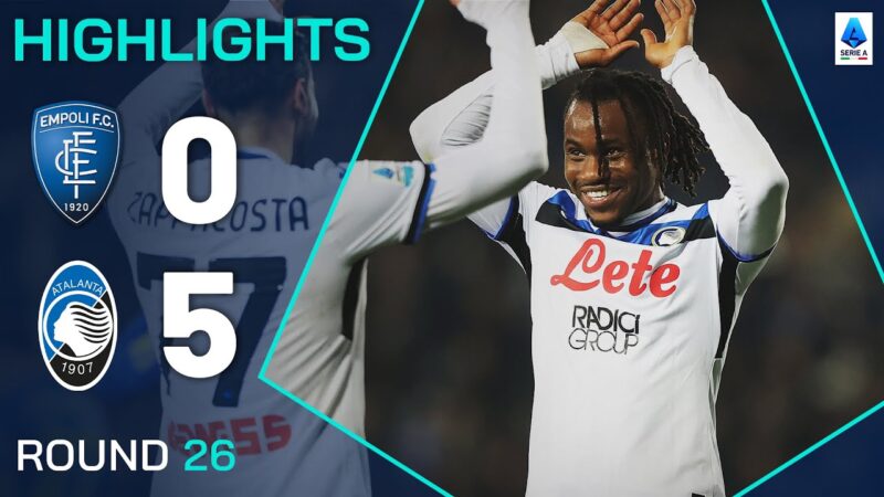 Empoli-Atalanta 0-5 | Punti salienti | Lookman segna due in Goalfest | Serie A 2024/25