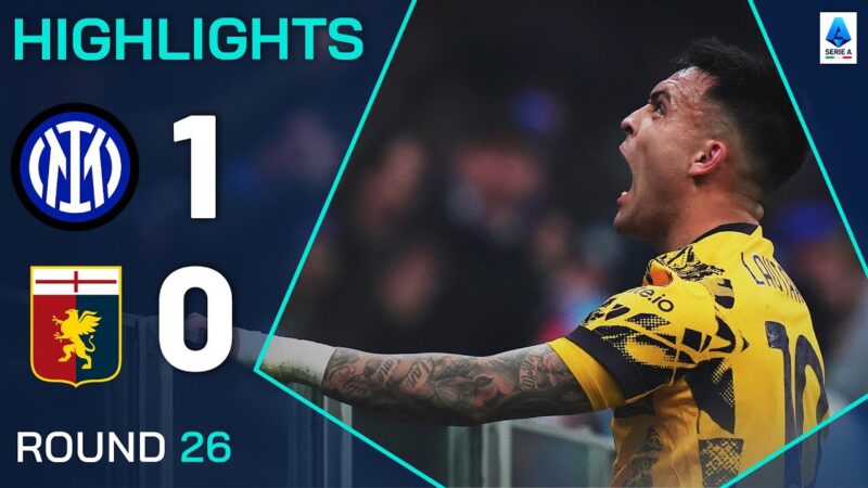 Inter-genoa 1-0 | Punti salienti | Lautaro Edges Genova per inviare inter -top della lega | Serie A 2024/25