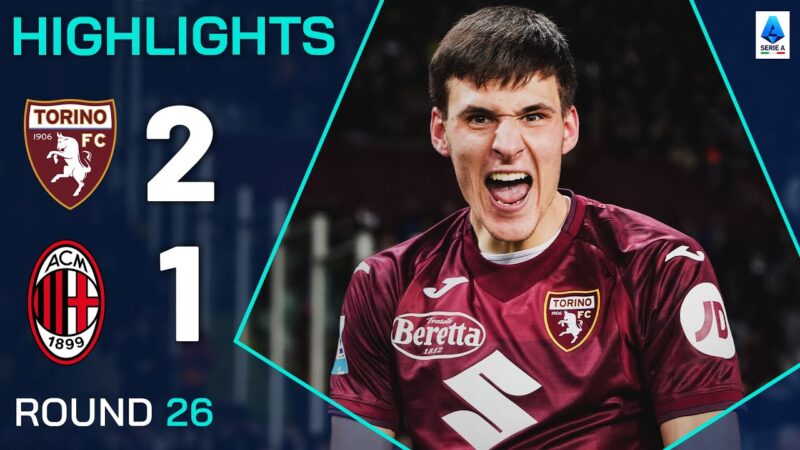 Torino-milan 2-1 | Punti salienti | Torino Shock Milano con prima sconfitta in cinque! | Serie A 2024/25