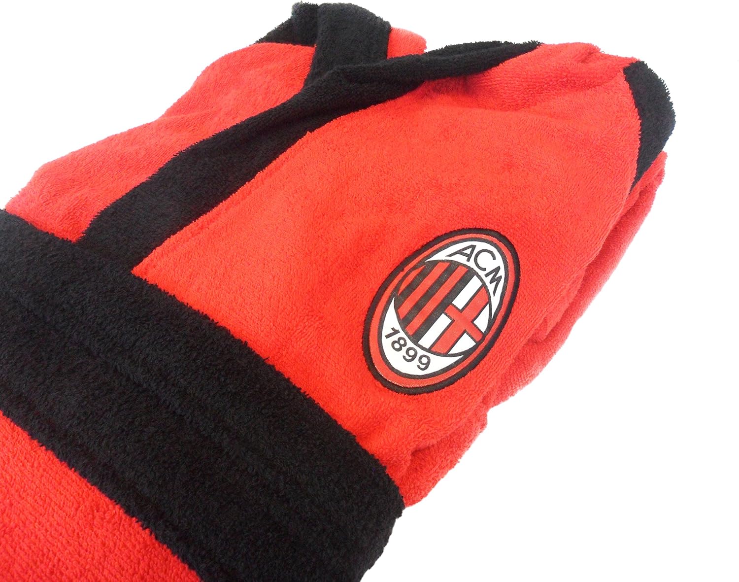 A.C. Milan 9634 020 2110 Accappatoio, 100% Cotone, Rosso, 8-10 Anni – idea regalo milan