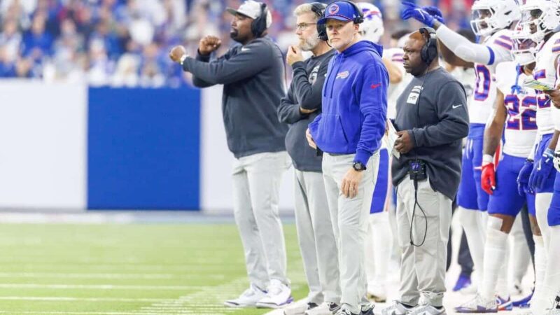 Sean McDermott, allenatore dei vigili del fuoco dei Buffalo Bills
