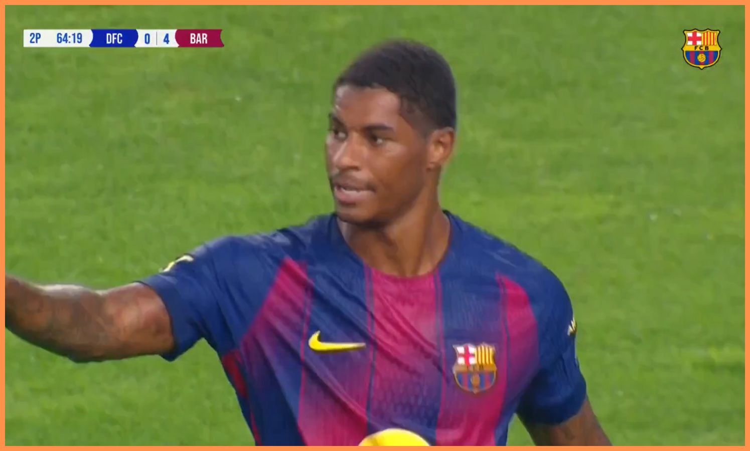 Marcus Rashford segna il primo goal del Barcellona