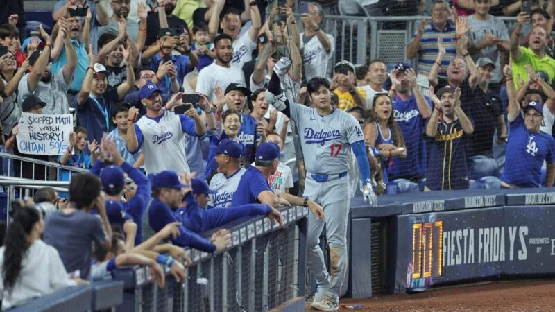 Shohei ohtani ha colpito da linea in perdita 8-3 contro le Montagne Rocciose