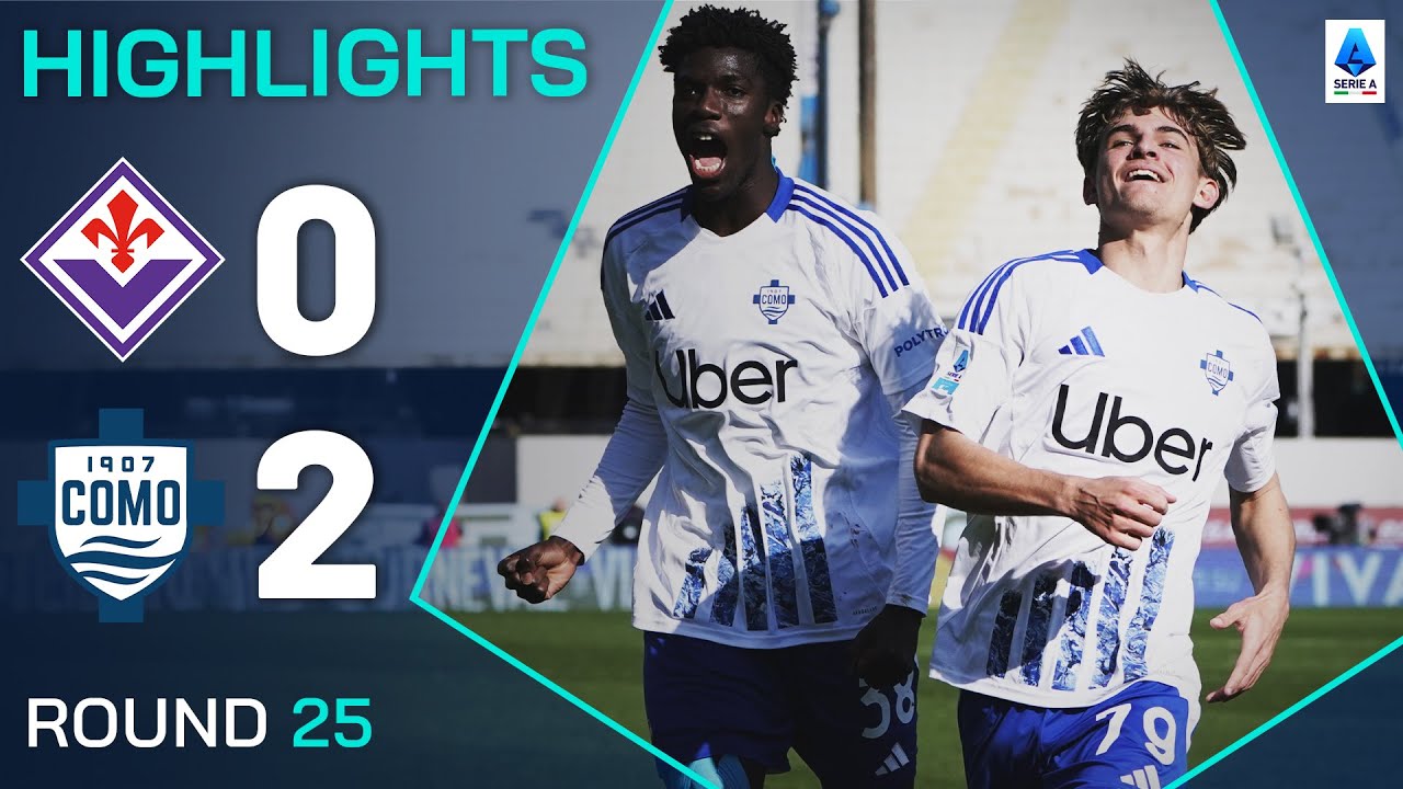 Fiorentina-Como 0-2 | Punti salienti | Diao e Paz sanity la viola | Serie A 2024/25