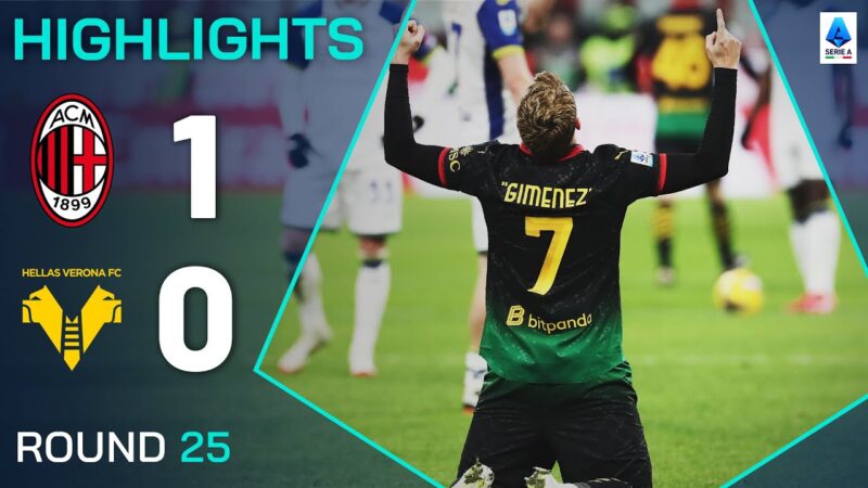 Milano-Verona 1-0 | Punti salienti | Santi Gimenez segna i giochi back-to-back! | Serie A 2024/25