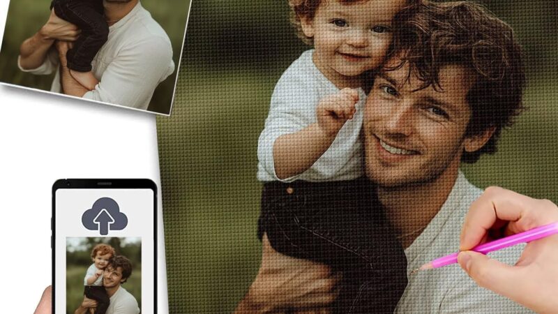 Diamond Painting Personalizzato 50x70cm 5D Diamond Painting Kit Completo,Quadro Personalizzato Con Foto,Quadri Con Perline Diamantini Crystal Art,Kit Pittura Diamante Adulti,Idee Regalo Donna w-199 – idea regalo inter