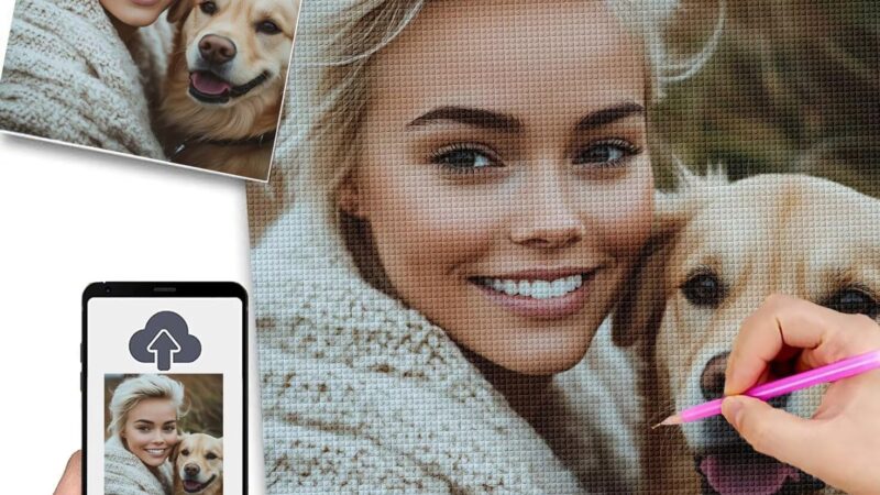 Diamond Painting Personalizzato 50x70cm 5D Diamond Painting Kit Completo,Quadro Personalizzato Con Foto,Quadri Con Perline Diamantini Crystal Art,Kit Pittura Diamante Adulti,Idee Regalo Donna w-284 – idea regalo inter