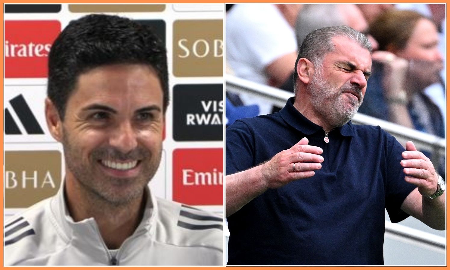 L’Arsenal Boss Arteta ride del licenziamento degli Spurs di Postecoglou