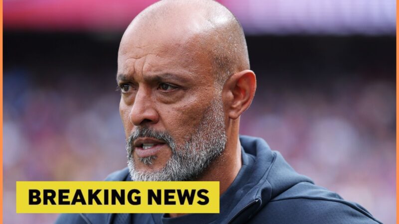 Sacca foresta di Nottingham Nuno Espirito Santo in una decisione sorprendente