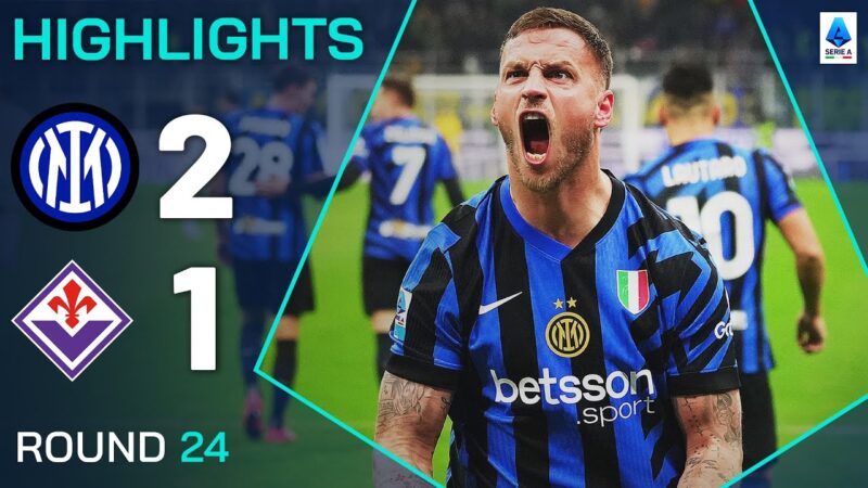 Interfiorentina 2-1 | Punti salienti | Il vincitore di Arnautovic accende la gara di scudetto! | Serie A 2024/25