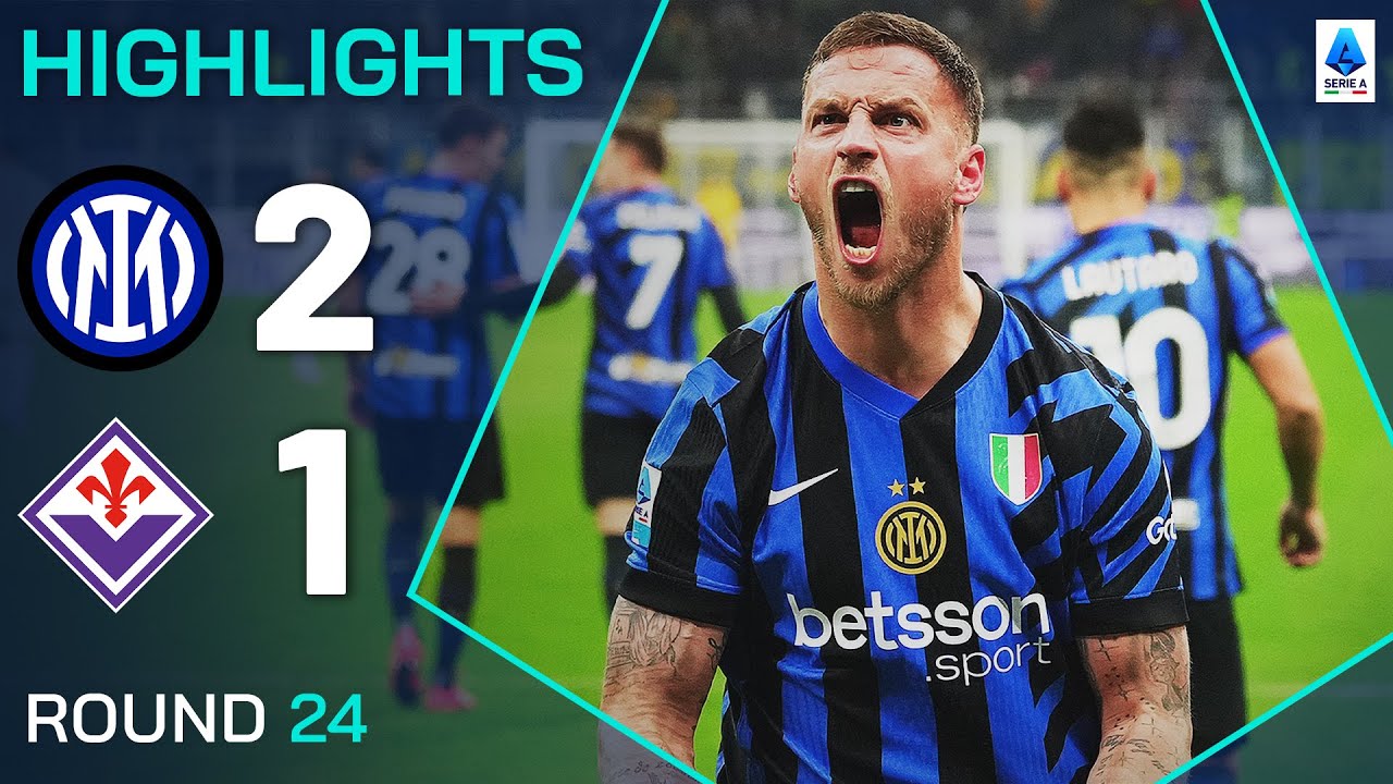 Interfiorentina 2-1 | Punti salienti | Il vincitore di Arnautovic accende la gara di scudetto! | Serie A 2024/25