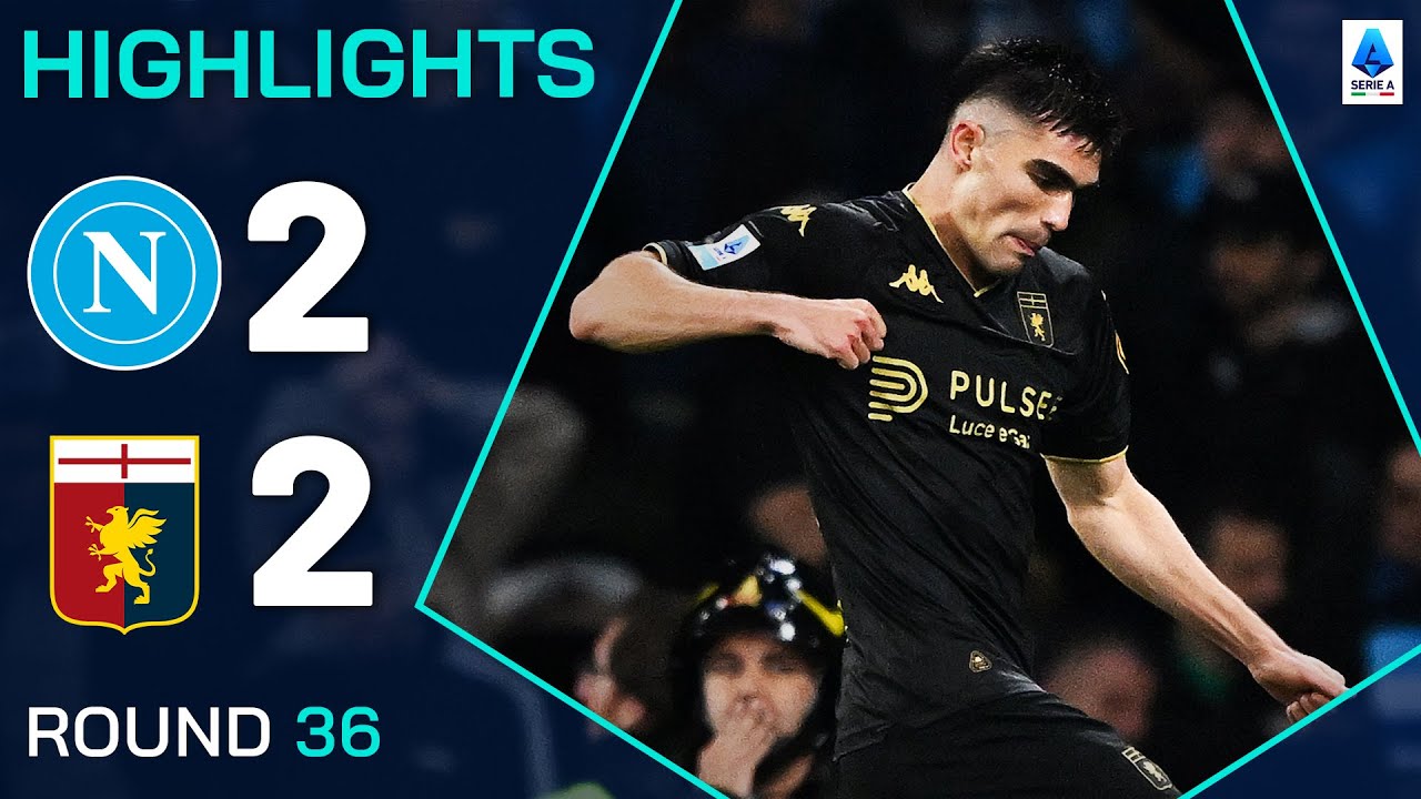 NAPOLI-GENOA 2-2 | IN EVIDENZA | Vasquez spezza il cuore del Napoli | Serie A 2024/25