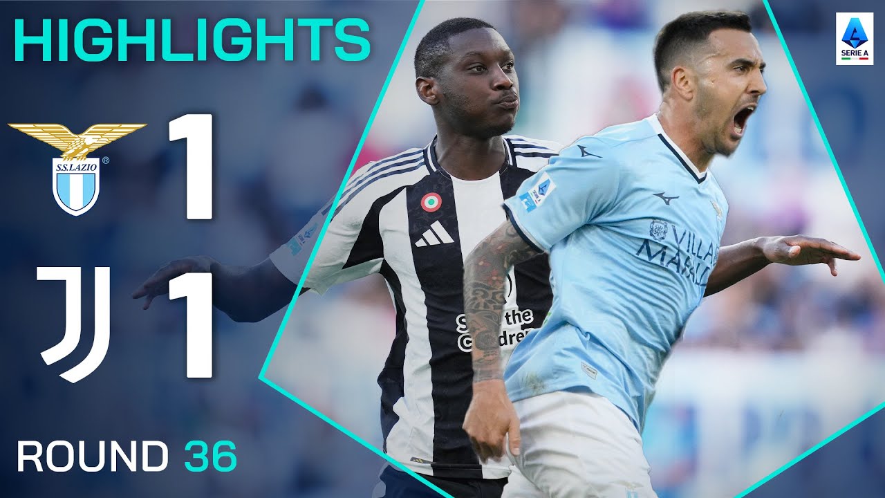 LAZIO-JUVENTUS 1-1 | IN EVIDENZA | Il pareggio di Vecino spezza il cuore della Juve | Serie A 2024/25