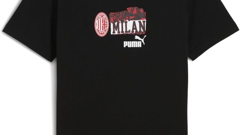 Puma T-Shirt Ftblnrgy, Adulto Maglia Casual a Maniche Corte, Prodotto Ufficiale, Maglietta Sportiva AC Milan, Unisex – idea regalo milan